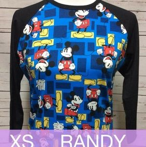 LuLaRoe Disney Mickey Randy XS Unisex NWT